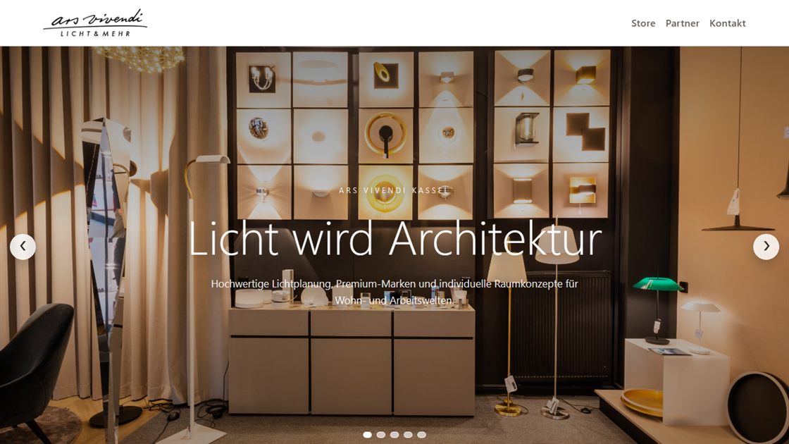 Vorschau der Website von Ars Vivendi Kassel